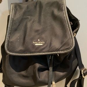 Kate Spade Black Nylon Mini Backpack